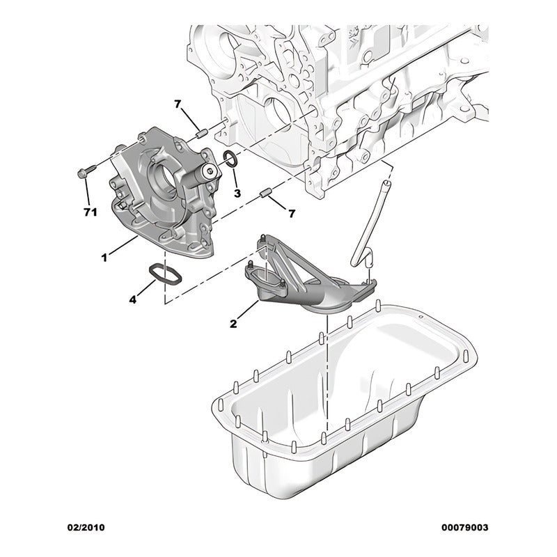 Chupador Bomba Aceite Peugeot Citroen 1.6 Hdi