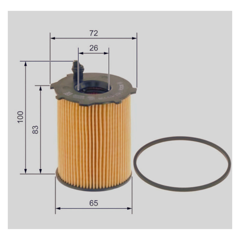 Filtro De Aceite Original Peugeot Partner - 301 - 208 / Citroen Berlingo - C-Elysee 1.6 Hdi (Diesel)