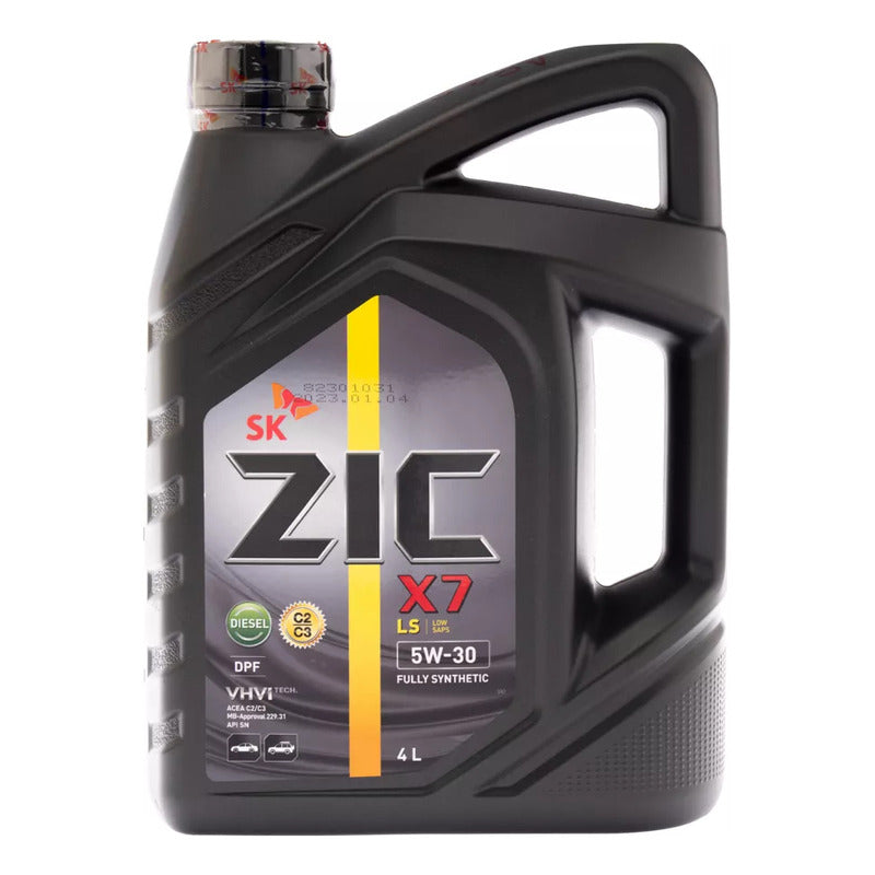 Aceite Para Motor Zic 5w-30 X7 Ls Sintetico 4 litros C2 C3 Dpf