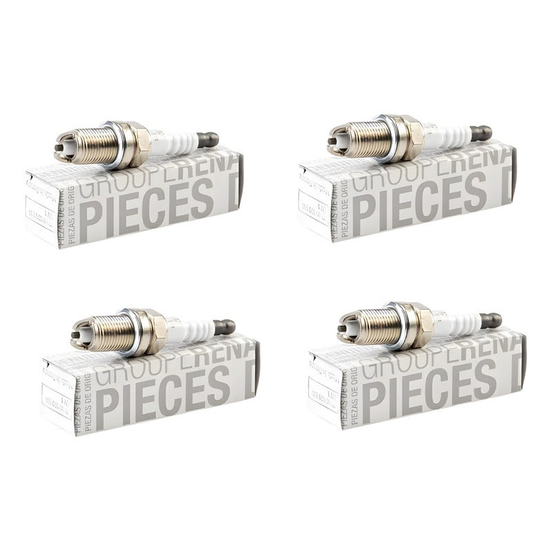 Juego 4 Bujias (2 Electrodos) Renault New Symbol 1.6 20012 - 2022 (Original)
