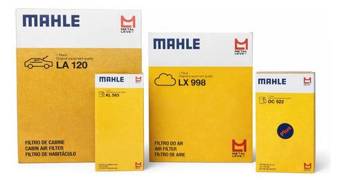 Kit de 4 Filtros Volkswagen Gol Saveiro Voyage 1.6 Mahle