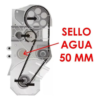 Sello Reten Agua Fiat Palio Siena Strada Motores Fire 50 Mm