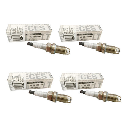 Juego 4 Bujias (2 Electrodos) Renault New Symbol 1.6 20012 - 2022 (Original)