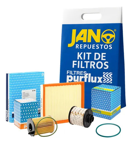 Kit de 3 Filtros Aire Petróleo Aceite 1.6 BlueHDi Purflux