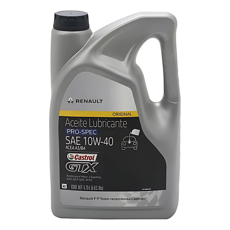 Aceite Original Renault Castrol 10w40 Sintético 5 litros A3/b4