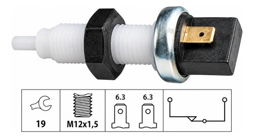 Sensor De Freno Para Fiat 147, Fiorino, Uno, 125 Y Lada