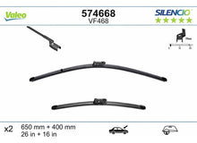 Juego de Plumillas Limpiaparabrisas Peugeot Partner 208 Vale